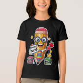 シャープな印象 - 新学期の始まり! トライブレンドTシャツ (正面)