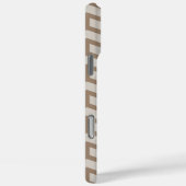 シャープな向かい矢印シボロンブラウン中立 Case-Mate iPhoneケース (裏面 / 右)