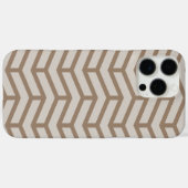 シャープな向かい矢印シボロンブラウン中立 Case-Mate iPhoneケース (裏面 (横))