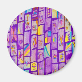 シャープな紫色のレンガ磁石 マグネット