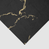 シャープな黒と金ゴールド大理石 薄葉紙 (詳細)