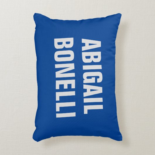 シャープはっきりしたカスタムミニマル名優秀青色 アクセントクッション (正面(垂直))