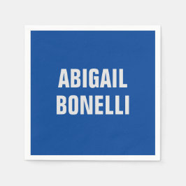 シャープはっきりしたカスタムミニマル名優秀青色 スタンダードカクテルナプキン