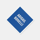 シャープはっきりしたカスタムミニマル名優秀青色 スタンダードカクテルナプキン (角)