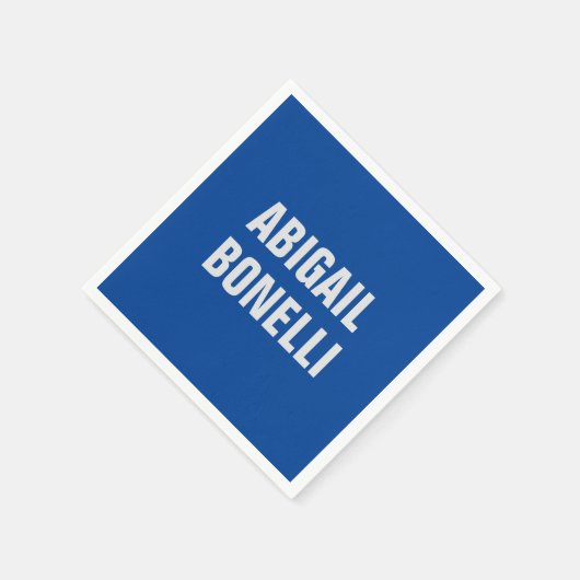 シャープはっきりしたカスタムミニマル名優秀青色 スタンダードカクテルナプキン (角)