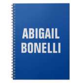 シャープはっきりしたカスタムミニマル名優秀青色 ノートブック (正面)