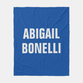 シャープはっきりしたカスタムミニマル名優秀青色 フリースブランケット