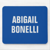 シャープはっきりしたカスタムミニマル名優秀青色 マウスパッド (正面)