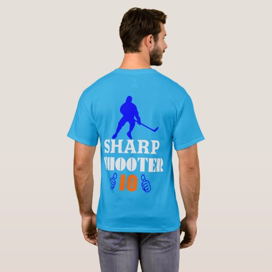 🏆👍シャープシューター10アメリカ男性クラシック基本 Tシャツ (裏面フル)