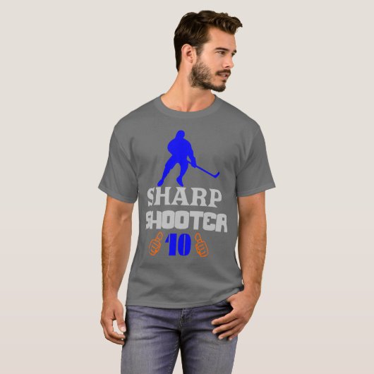 🏆👍シャープシューター10アメリカ男性クラシック基本 Tシャツ (正面フル)