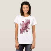 シャープシルバー抽象芸術ステートメントTシャツ Tシャツ (正面フル)