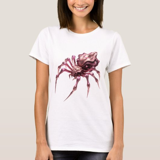 シャープシルバー抽象芸術モダンデザイン Tシャツ (正面)