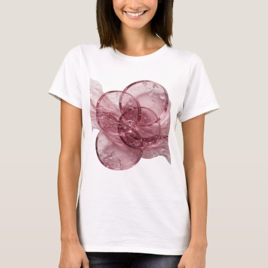 シャープシルバー 抽象芸術 モダンデザイン Tシャツ (正面)