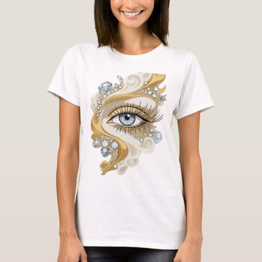シャープシルバー 抽象芸術 モダンデザイン v2 tシャツ (正面)