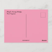 シャープズブリッジキスをするウェストバージニア ポストカード (裏面)