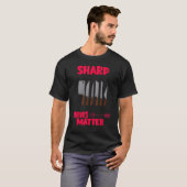 シャープナイブマター料理ユーモア引用文 Tシャツ (正面フル)