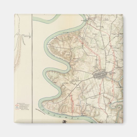 シャープバーグ・ハーパーズ・フェリー・アンティータム マグネット (正面)