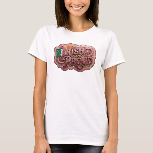 シャープピンクのIRISH+AND+PROUD Tee Tシャツ (正面)