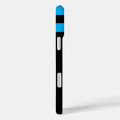 シャープブルーブラックミニマストライプリスト、名前、シンプル Case-Mate iPhoneケース (裏面 / 右)