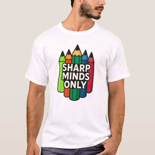 シャープマインドカラフルのみ Tシャツ (正面)
