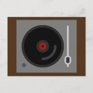 シャープラットテンスパイラーのレコードプレーヤー ポストカード