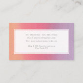 シャーベグラデーションットアーティスト水彩画 予約カード (裏面)