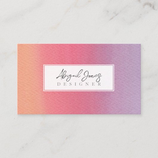 シャーベグラデーションットアーティスト水彩画 予約カード (正面)