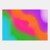 シャーベットウォーターカラーラッピング紙シート ラッピングペーパーシート (正面)