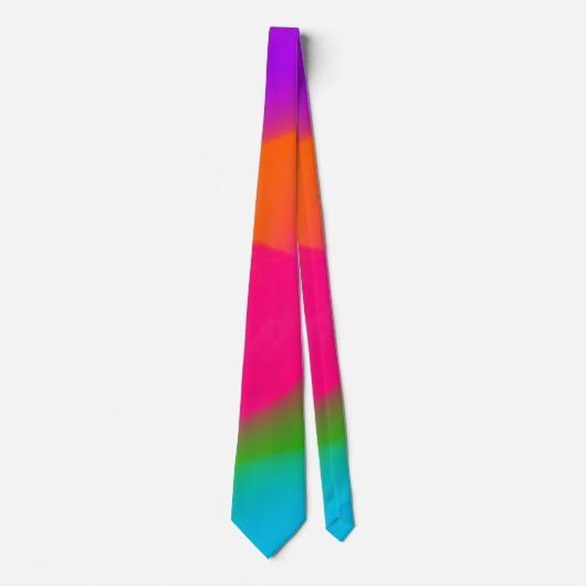 シャーベットネオンウォーター色のネクタイ ネクタイ (正面)