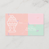 シャーベ Display 結婚前お楽しみ会 エンクロージャーカード (裏面)