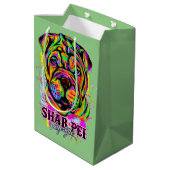 シャーペイパピードッグライフスタイル ミディアムペーパーバッグ (裏面アングル)