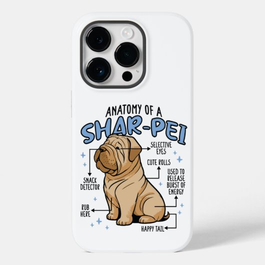 シャーペイ犬の解剖学 Case-Mate iPhoneケース (裏面)