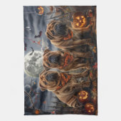 シャーペイ・ハロウィーン・ホラー キッチンタオル (縦)