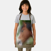 シャーホース荷車を引く顔パーソナライズされた エプロン (インサイチュ)
