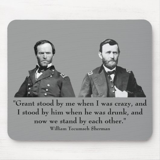 シャーマンおよびグラント マウスパッド (正面)