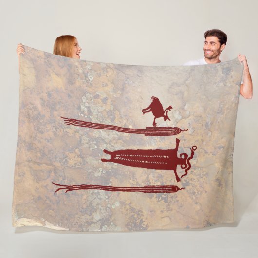 シャーマンとスピリットガイド フリースブランケット (インサイチュ)