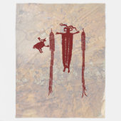 シャーマンとスピリットガイド フリースブランケット (正面)