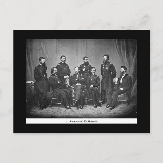 シャーマンと将軍のはがき ポストカード (正面)
