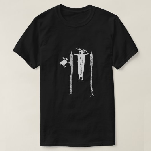 シャーマンと精霊ガイド Tシャツ (デザイン正面)