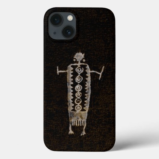 シャーマンの岩石彫刻 Case-Mate iPhoneケース (裏面)