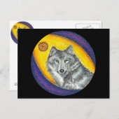 シャーマンの治療のオオカミ ポストカード (正面/裏面)