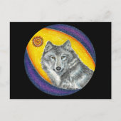 シャーマンの治療のオオカミ ポストカード (正面)