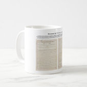 シャーマンの独占禁止の行為1890年7月2日 コーヒーマグカップ (正面左)