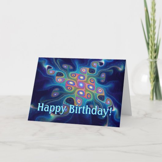 シャーマンの空の誕生日 カード (正面)