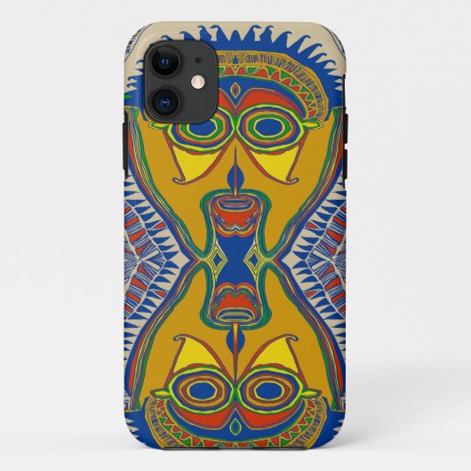 シャーマンの部族のマスク Case-Mate iPhoneケース (裏面)