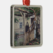 シャーマンばら色のTreeMonterey、カリフォルニアの眺め メタルオーナメント (右)