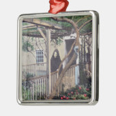 シャーマンばら色のTreeMonterey、カリフォルニアの眺め メタルオーナメント (左)