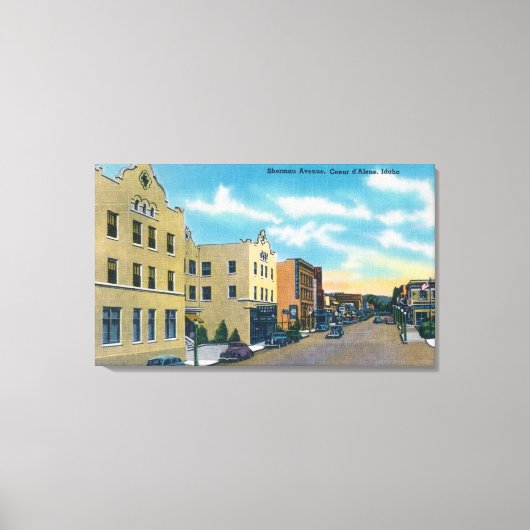 シャーマンアベニュークールダレンIDの表示 キャンバスプリント (正面)