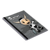 シャーマンアラスカ牛灰色のノート ノートブック (右側)