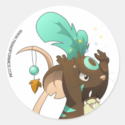 シャーマンステッカー ラウンドシール (正面)